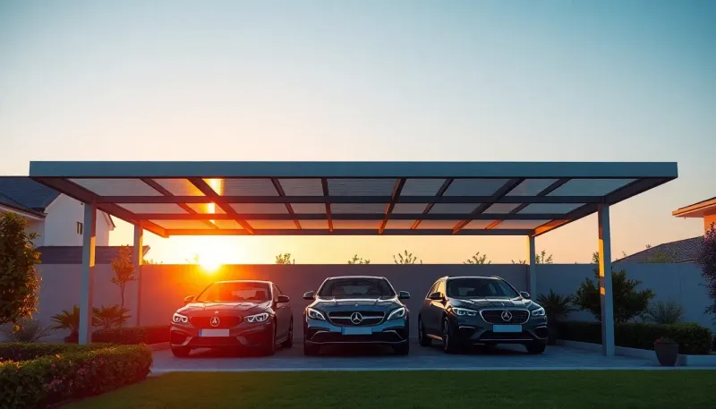 Choisir un carport 3 voitures en aluminium pour votre espace extérieur