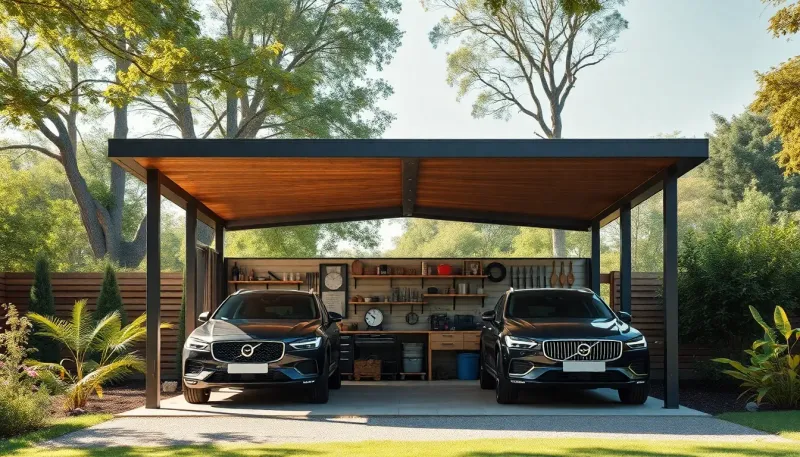Construire un carport 2 voitures avec atelier : guide pratique et idées
