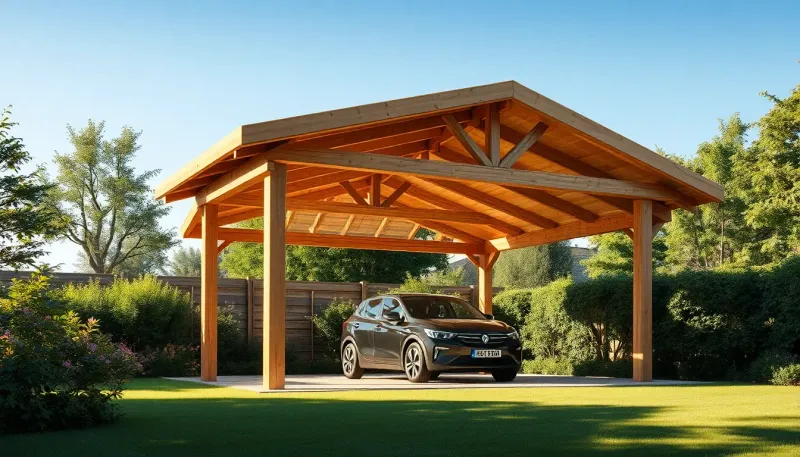 Tout savoir sur le carport 3x3 : avantages et choix du bois